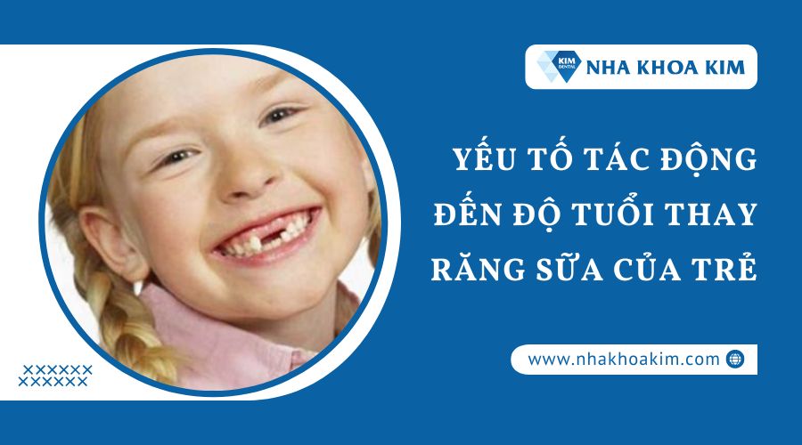 Các yếu tố tác động đến độ tuổi thay răng sữa của trẻ
