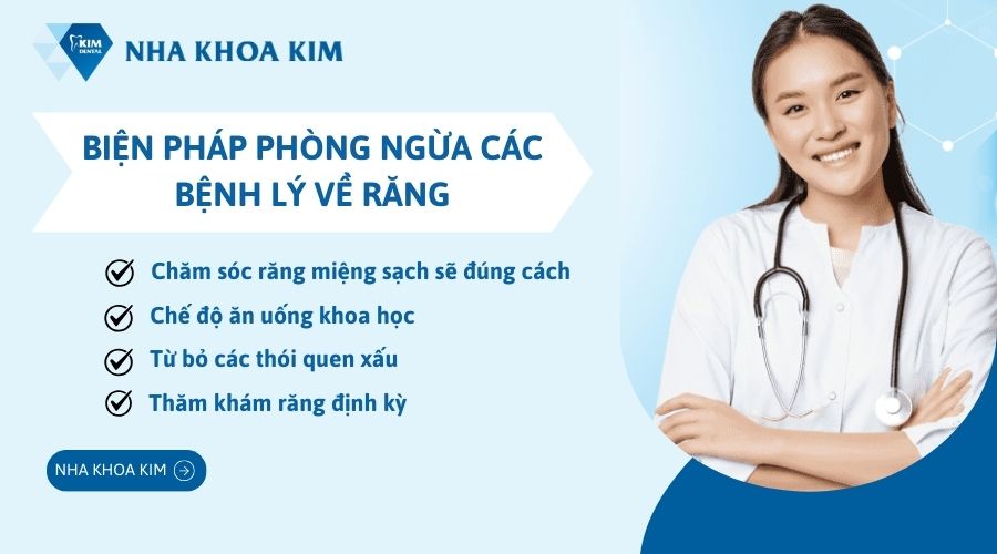Biện pháp phòng ngừa các bệnh lý về răng