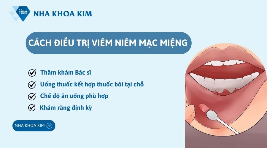 Cách điều trị viêm niêm mạc miệng