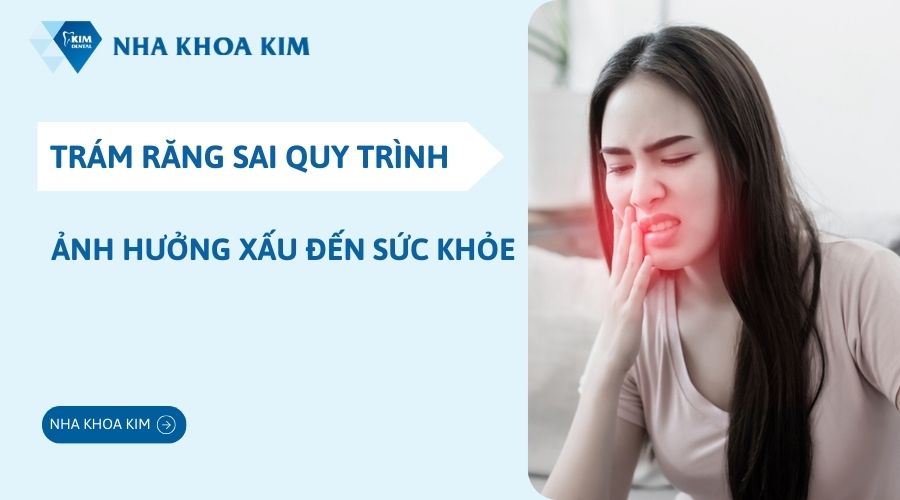Tác hại của trám răng gây đau nhức và ê buốt kéo dài