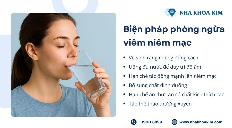 Biện pháp phòng ngừa viêm niêm mạc