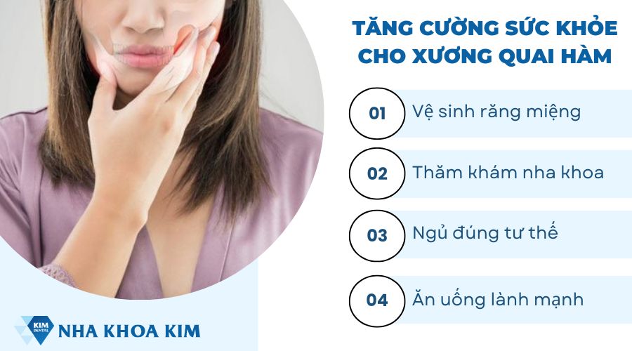 Cách tăng cường sức khỏe cho xương quai hàm