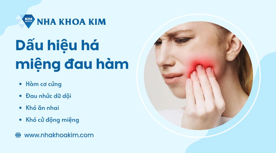 Dấu hiệu há miệng đau hàm