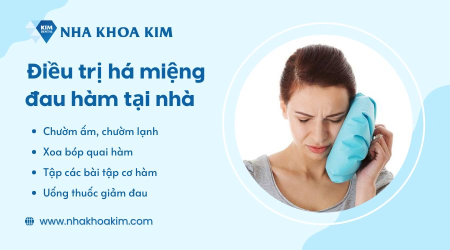 Cách giảm há miệng đau quai hàm tại nhà