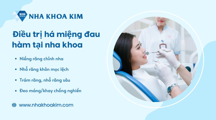 Điều trị há miệng đau quai hàm tại Nha Khoa Kim
