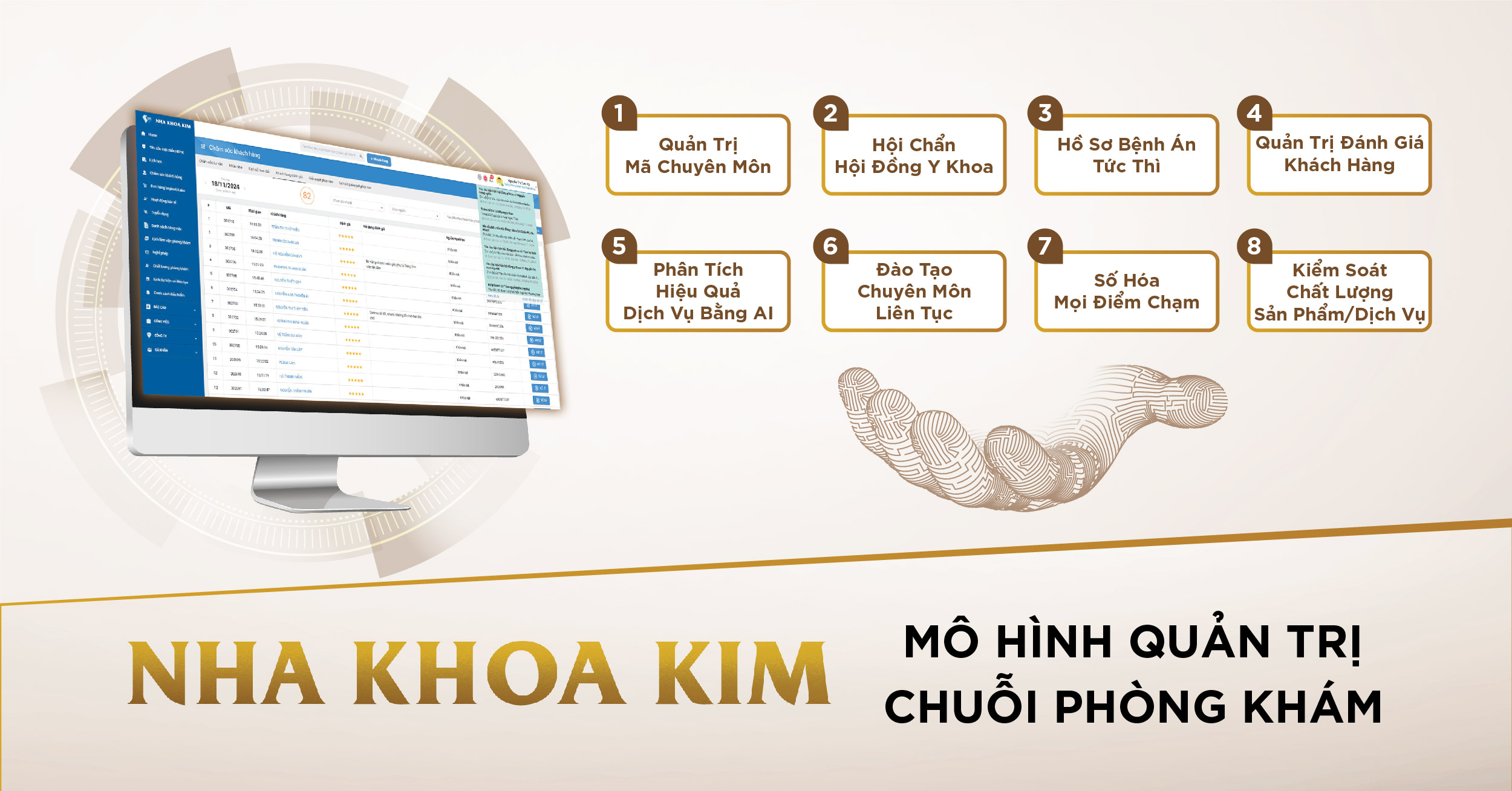 Nha Khoa Kim có mặt trong 27 sản phẩm được chọn của “Giải thưởng thành tựu y khoa Việt Nam 2024”, chuyên đề “Y tế thông minh” do Sở Y Tế TP.HCM và VOH tổ chức