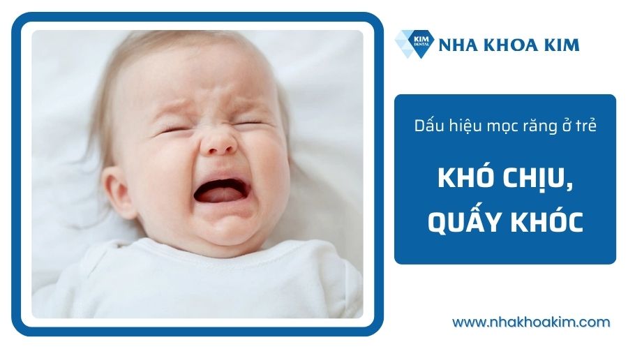 Trẻ mọc răng quấy khóc, khó chịu
