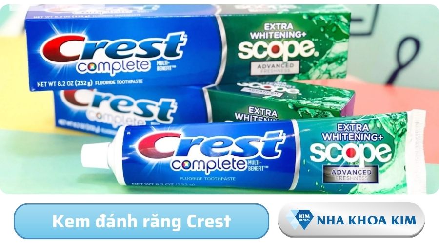 Kem đánh răng Crest chuyên dùng cho người niềng răng