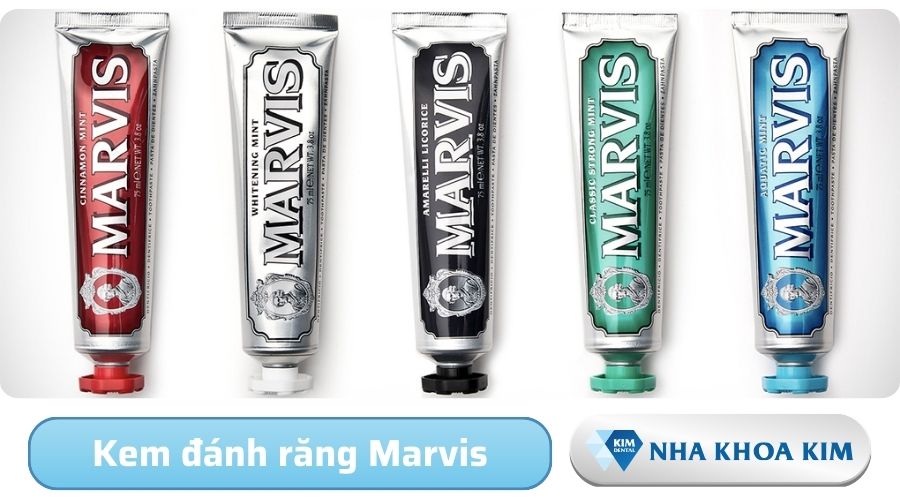 Kem đánh răng Marvis tốt cho người niềng răng