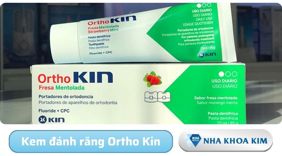 Kem đánh răng Ortho Kin dành cho người niềng răng