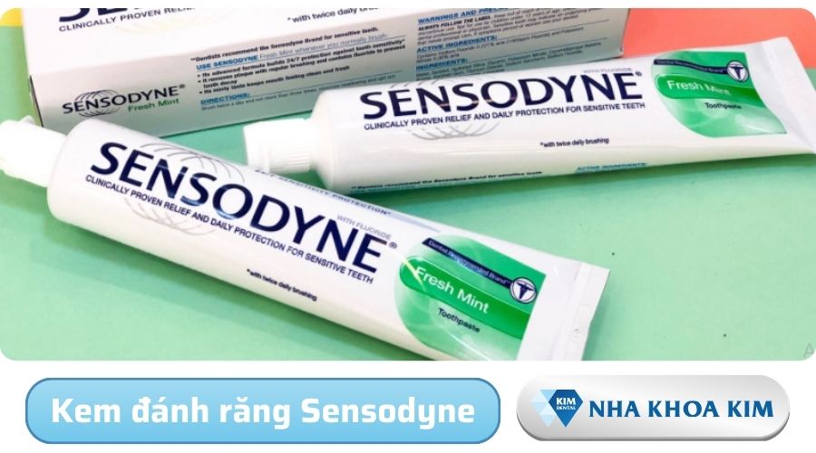 Kem đánh răng Sensodyne chống ê buốt cho người niềng răng