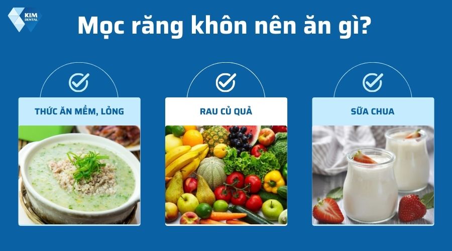 Mọc răng khôn nên ăn gì?