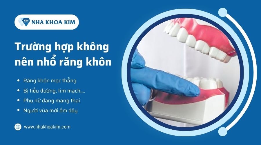 Trường hợp không nên nhổ răng khôn