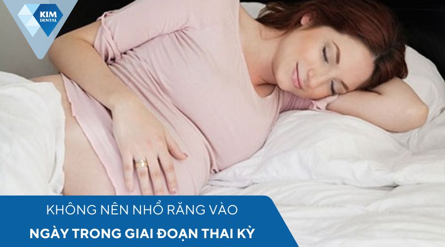 Không được nhổ răng khi đang trong thai kỳ