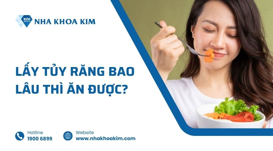Lấy tủy răng bao lâu thì ăn được?
