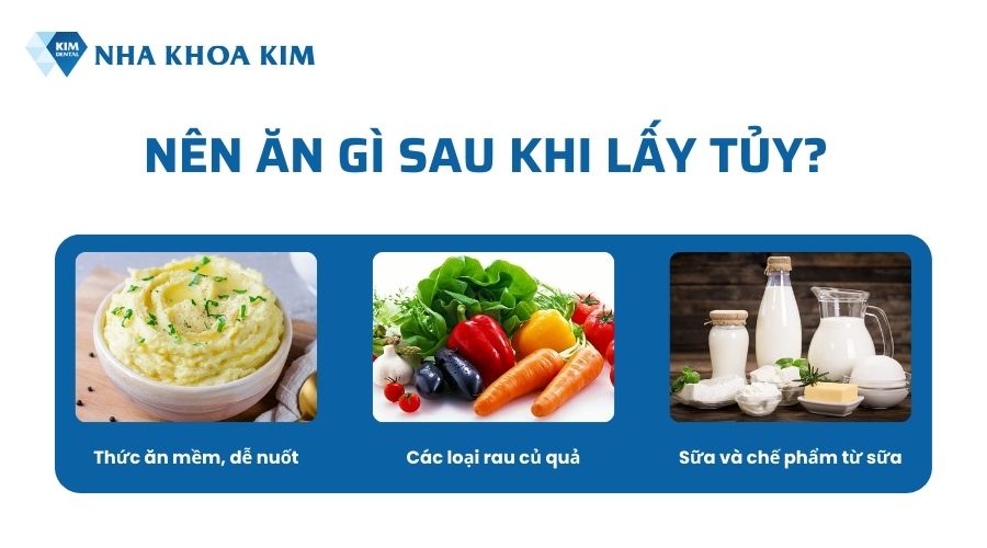 Nên ăn gì sau khi lấy tủy?