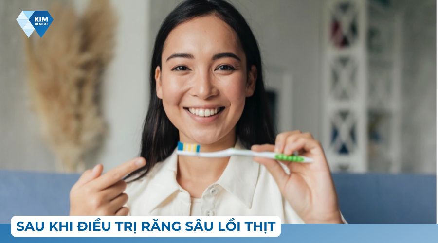 sau khi điều trị răng sâu lồi thịt