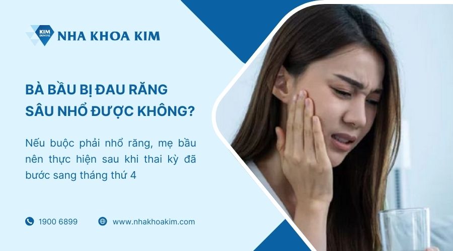 bà bầu bị đau răng có nhổ được không