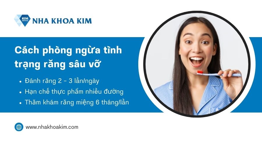 Cách phòng ngừa tình trạng răng sâu vỡ