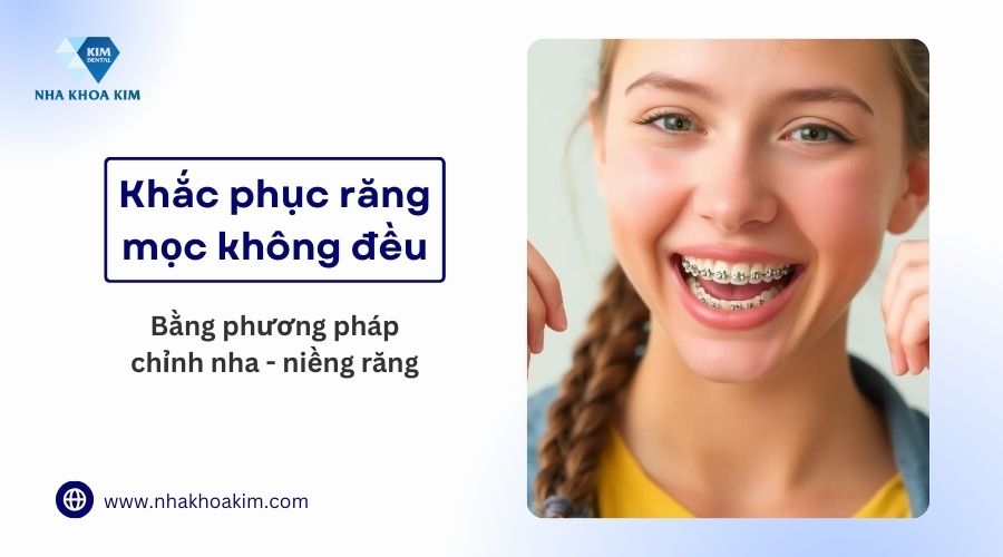 khắc phục răng không đều bằng các niềng răng