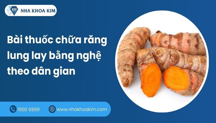 mẹo chữa răng bị lung lay bằng nghệ