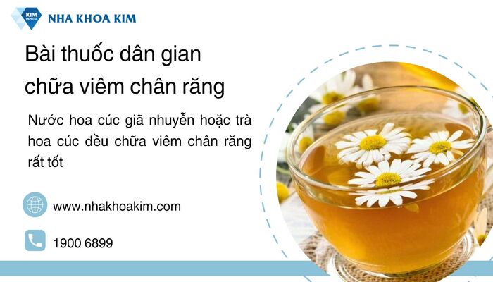 Giảm viêm bằng trà hoa cúc