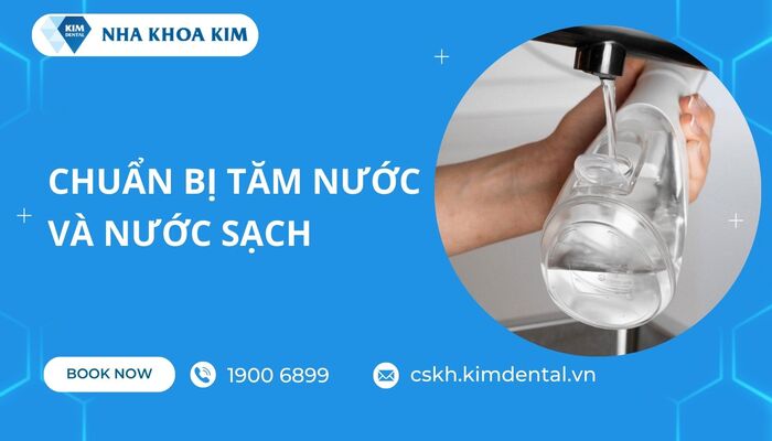 chuẩn bị tăm nước