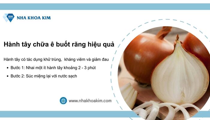 Trị ê buốt răng hiệu quả bằng hành tây