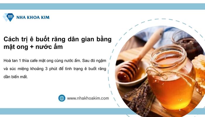 cách trị ê buốt răng đơn giản bằng mật ong