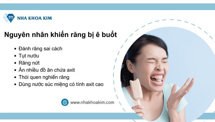 nguyên nhân ê buốt răng