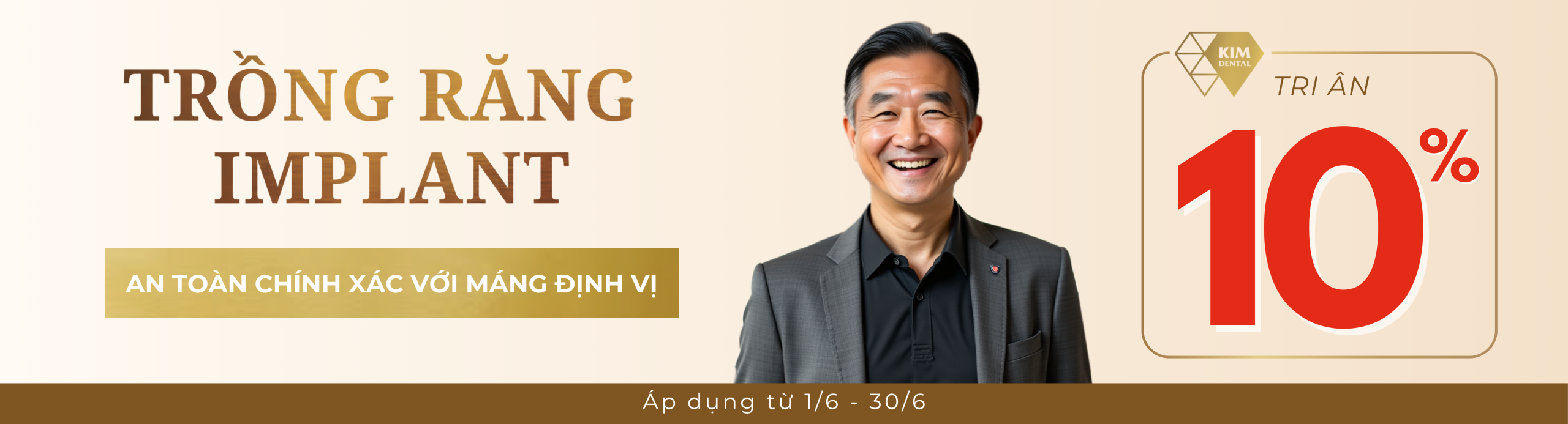 Tri ân 10% dịch vụ trồng răng implant