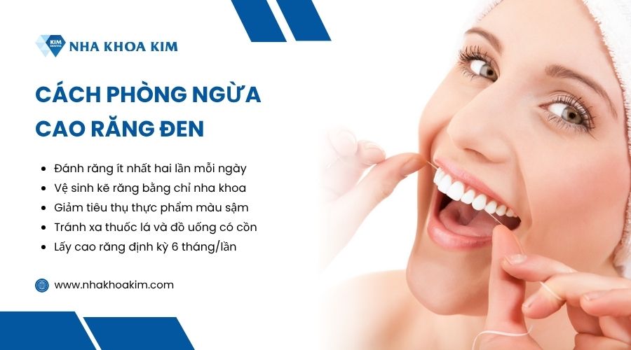 Cách phòng ngừa cao răng màu đen