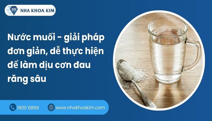 Giảm đau răng sâu bằng nước muối ấm