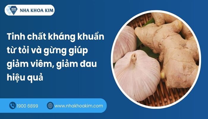 Trị nhức răng sâu bằng tỏi và gừng