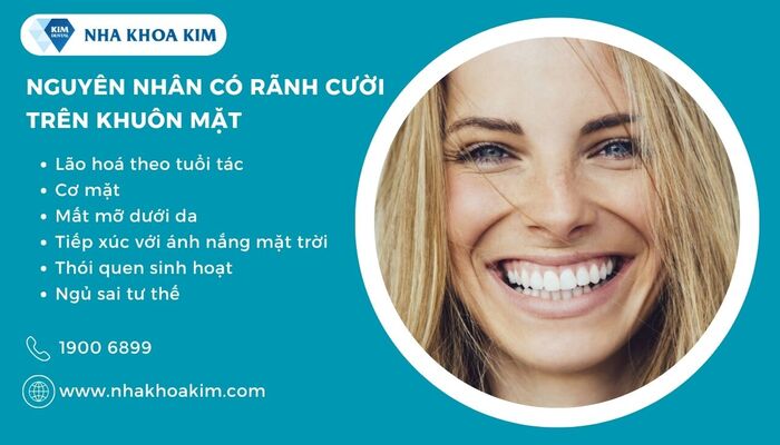 nguyên nhân xuất hiện rãnh cười trên khuôn mặt