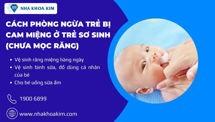 phòng ngừa trẻ bị cam miệng