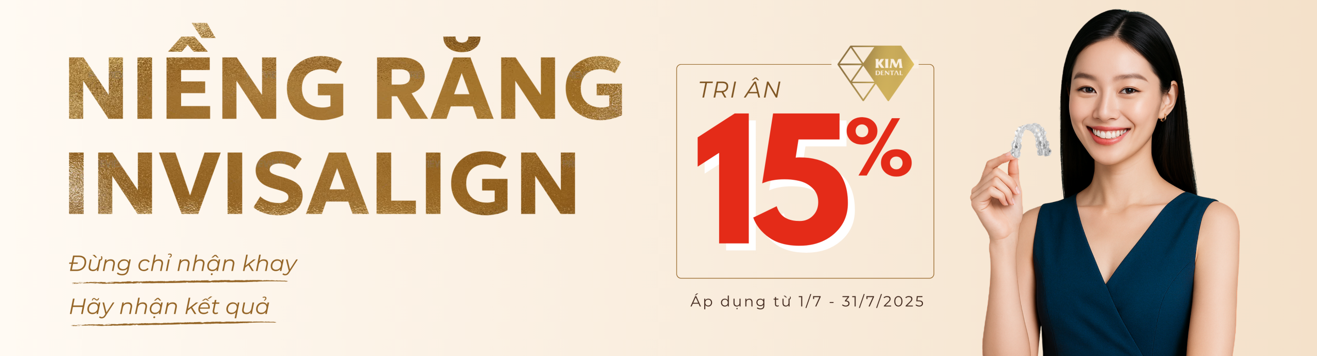 Tri ân 15% Niềng Răng Invisalign