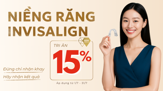 Tri ân 15% dịch vụ Niềng răng Invisalign