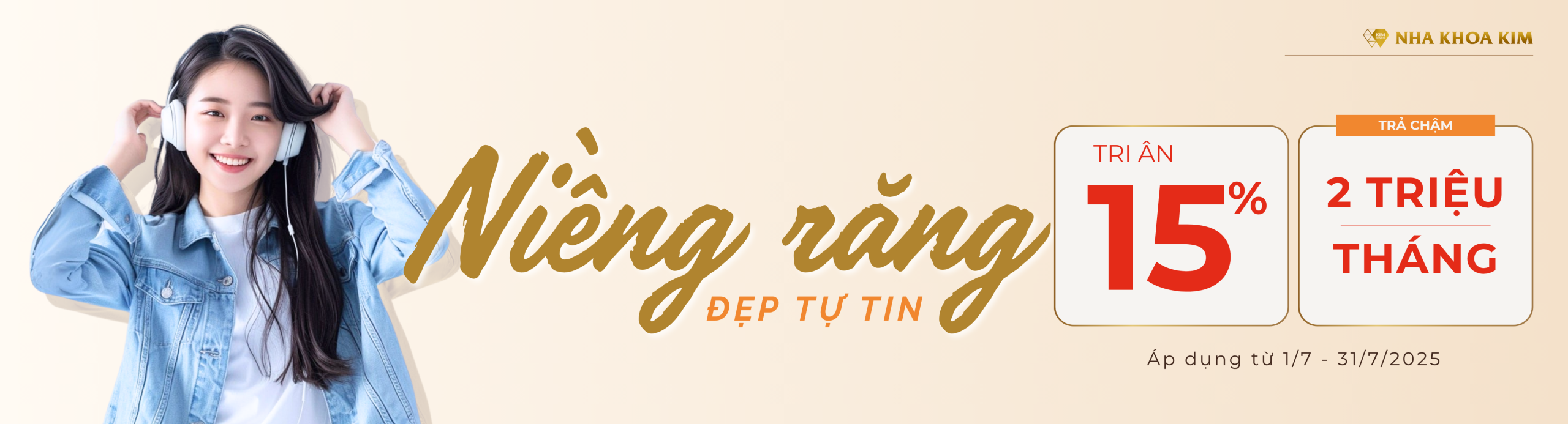 Tri ân 15% dịch vụ niềng răng 