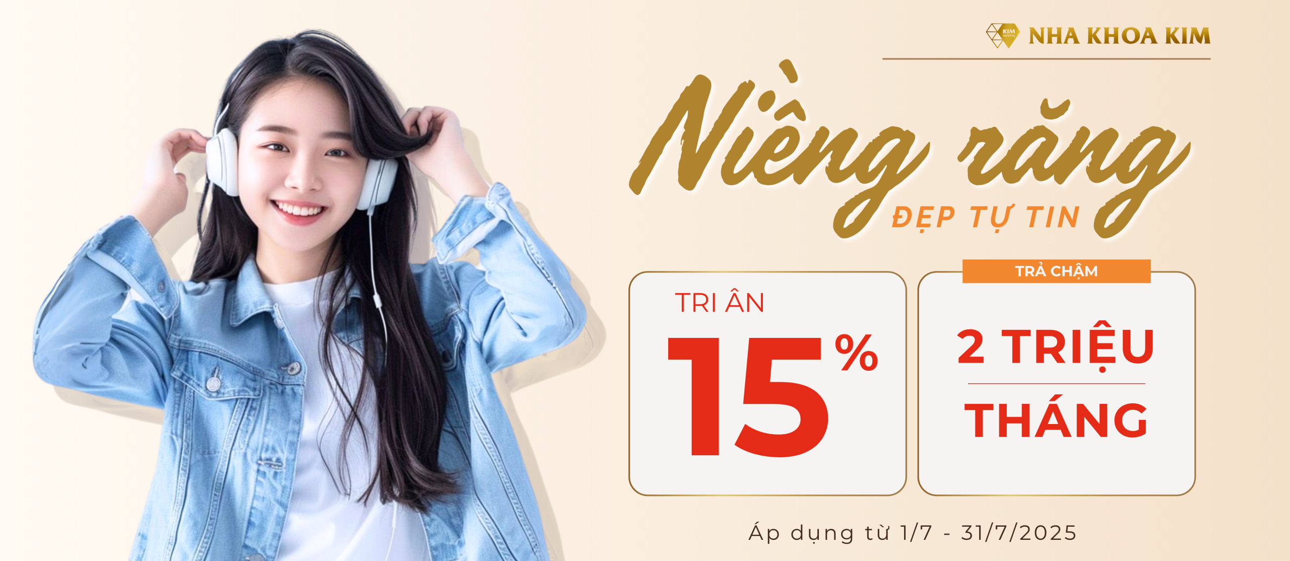 Tri ân 15% dịch vụ niềng răng 