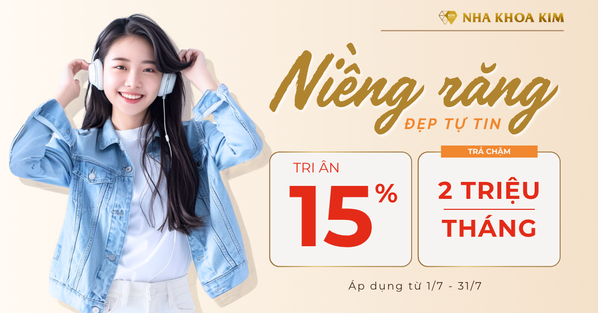 Tri ân 15% dịch vụ Niềng răng mắc cài
