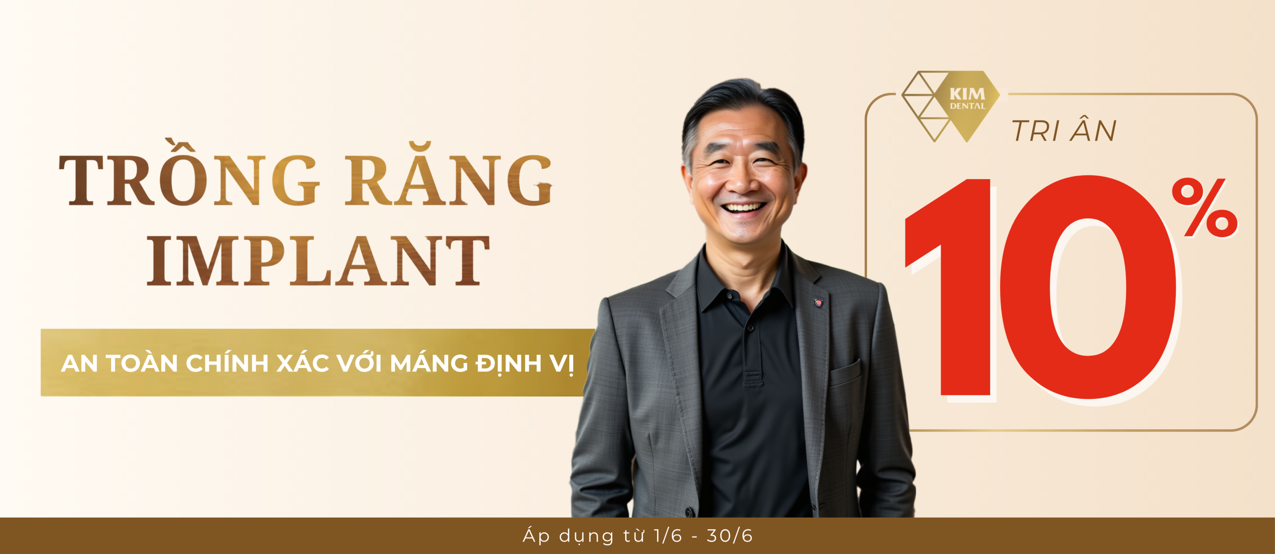 Tri ân 10% dịch vụ trồng răng implant