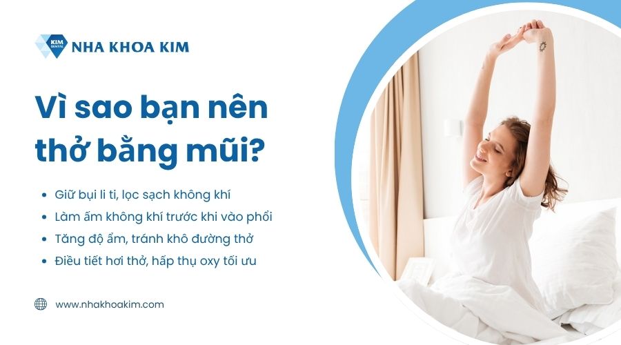 tại sao chúng ta không nên thở bằng miệng