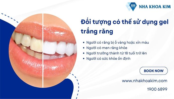 ai nên sử dụng gel tẩy trắng răng