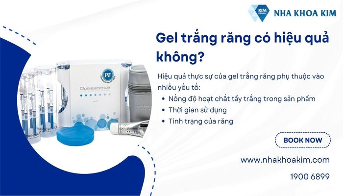 gel trắng răng có thật sự hiệu quả