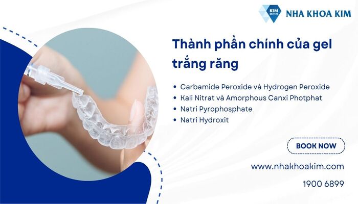 thành phần trong gel trắng răng