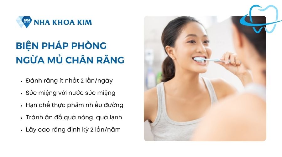 biện pháp phòng ngừa tình trạng chân răng có mủ