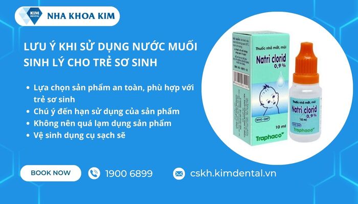 lưu ý khi sử dụng nước muối sinh lý cho bé tại nhà