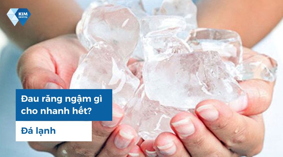 đá lạnh giúp giảm đau răng