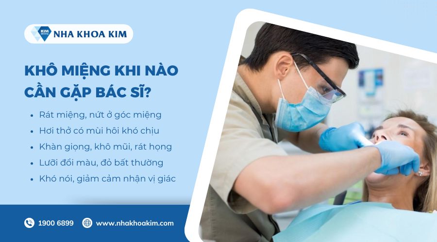 Khô miệng khi nào cần gặp bác sĩ